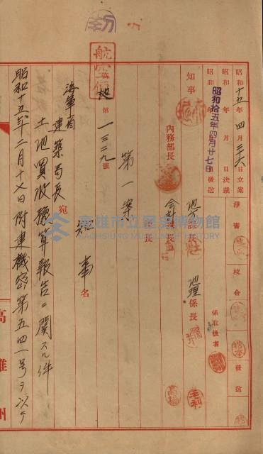 海軍豫算關係藏品圖，第642張