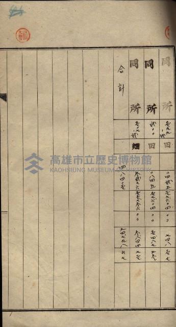 公共用地賣渡承諾書綴、賣渡證書（戲獅甲前鎮）藏品圖，第440張
