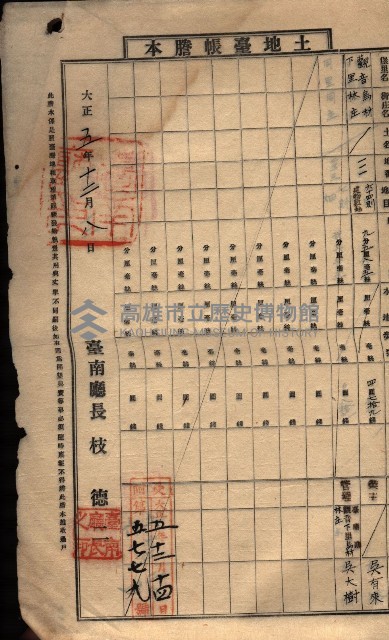 土地臺帳謄本綴入帳藏品圖，第140張
