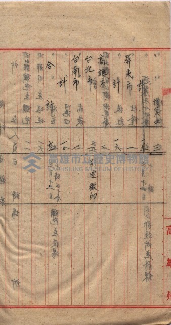 高臨營第一號ノ內十二（ト）第（4）號（借地）
（塩埕、梓官、吊雞林）藏品圖，第40張