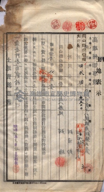 州買收地調書－登記濟証綴
（左營、埤子頭、前峰尾、內惟）藏品圖，第40張