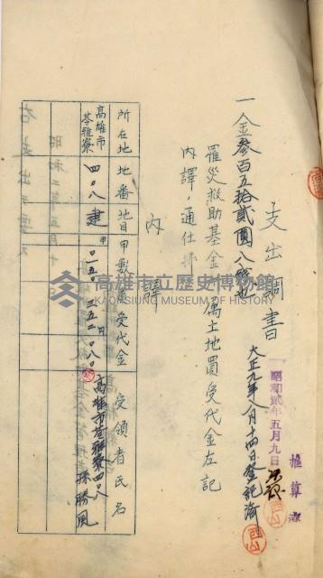 登記料整理簿（地理系）藏品圖，第41張