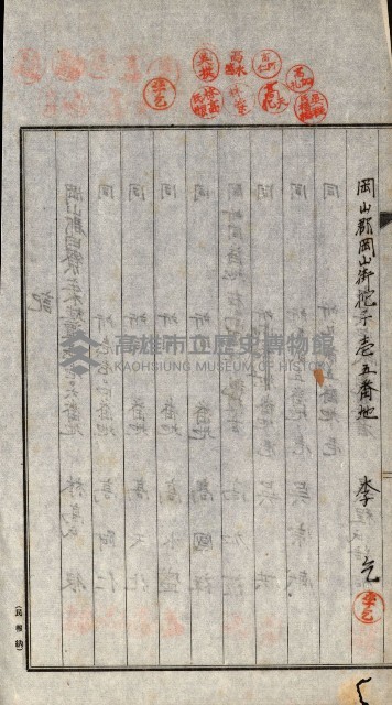 土地賣渡承諾書綴－完結
（阿公店溪治水工事用地－第一回買收）藏品圖，第180張