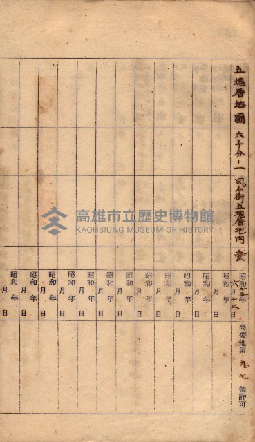 秘密地圖所持有者名簿（高雄州）藏品圖，第180張