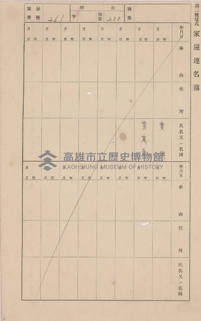 鳳山郡林園庄中芸家屋臺帳（二冊之內第二號）藏品圖，第80張