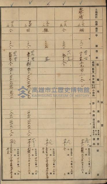 旗山郡（官有地價格一筆限調書）藏品圖，第79張