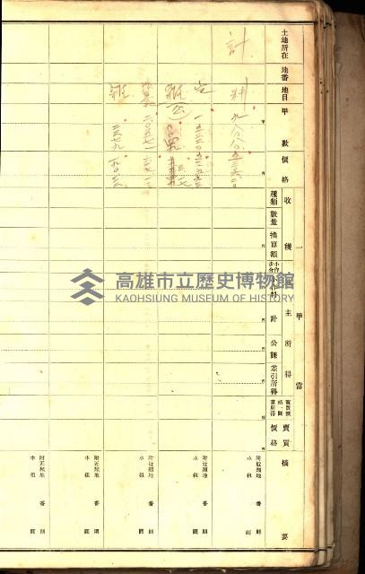 鳳山郡（官有地價格一筆限調書）藏品圖，第80張