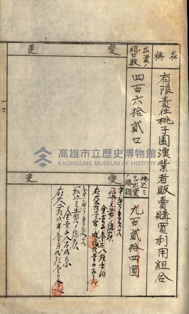 產業組合登記囑託書類綴入帳
（申產第拾號）藏品圖，第265張