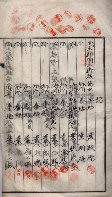 海軍土地借上契約書
（施設部長印捺印済）藏品圖，第465張