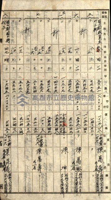 阿公店溪治水工事所地買收綴藏品圖，第166張