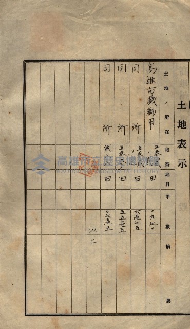 公共用地賣渡承諾書綴、賣渡證書（戲獅甲前鎮）藏品圖，第65張