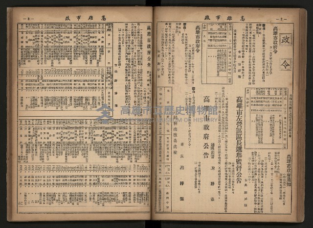 《高雄市政合訂本第三冊（50期-75期）》藏品圖，第64張