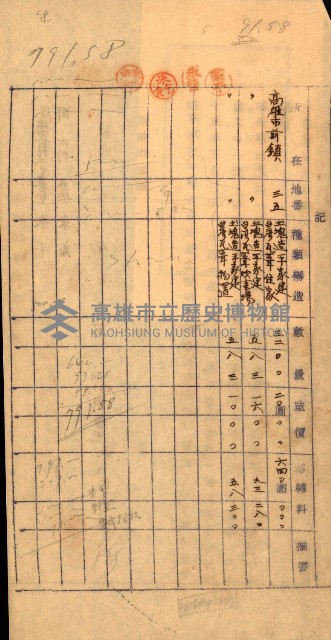 重工業用地買收書類（戲獅甲、前鎮）藏品圖，第67張