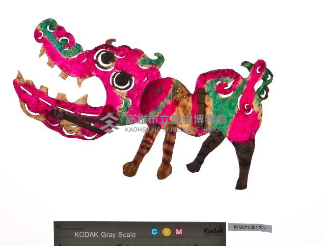 皮影戲動物偶-四不像藏品圖，第1張