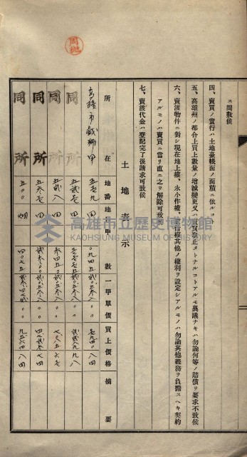 公共用地賣渡承諾書綴、賣渡證書（戲獅甲前鎮）藏品圖，第425張