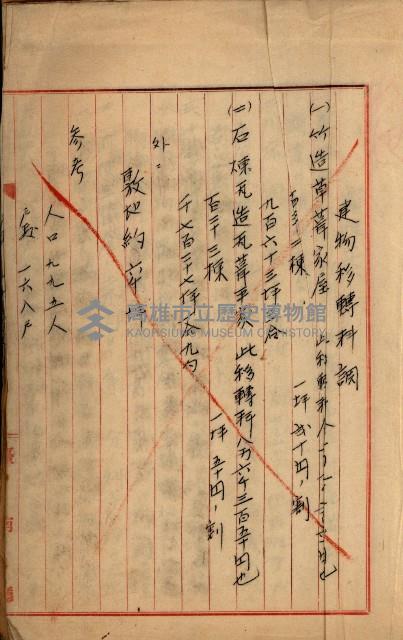 州財產－罹災救助買收
（罹災救助－二十之四）藏品圖，第524張