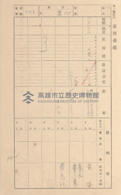 鳳山郡林園庄林子邊家屋臺帳（二冊之內第二號）藏品圖，第25張