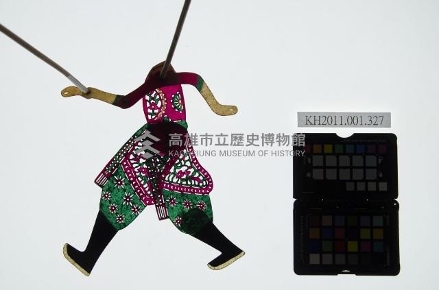 皮影戲簽桿立身偶-武將（偶身）藏品圖，第1張