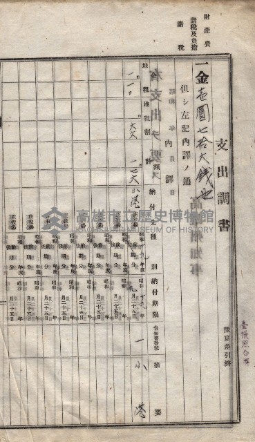 諸稅關係書綴藏品圖，第205張