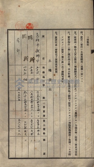 公共用地賣渡承諾書綴、賣渡證書（戲獅甲前鎮）藏品圖，第405張