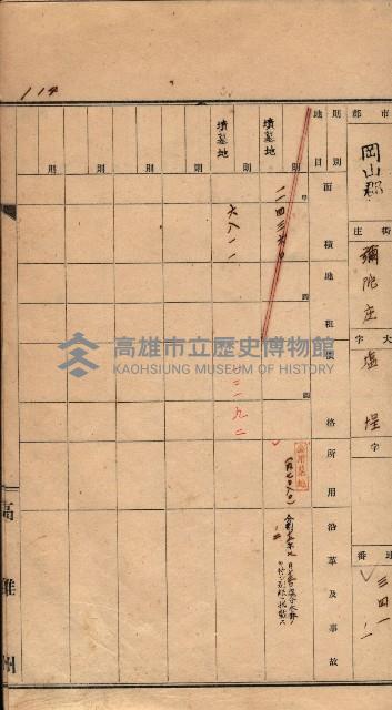 州有墓地臺帳（岡山郡）藏品圖，第105張