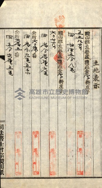 高雄州公共用地－抵當權抹消登記書類綴
（買收關係－卅八之九）藏品圖，第5張