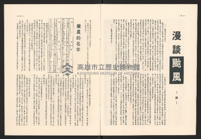 《高雄市政》高雄市六十年度防颱保防宣傳特輯藏品圖，第4張