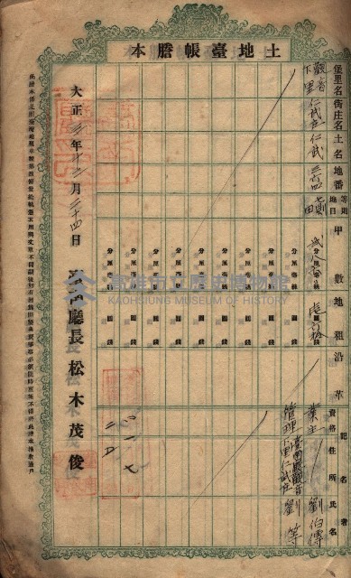 土地臺帳謄本綴入帳藏品圖，第5張