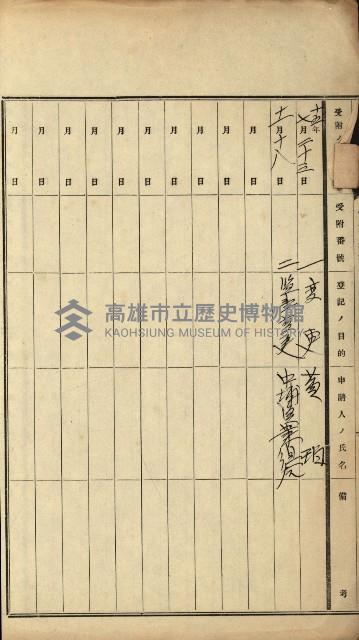 漁業組合登記受付帳藏品圖，第5張