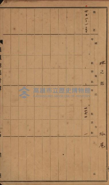 無租地集計簿（林園鄉）藏品圖，第5張