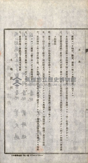 土地賣渡承諾書綴－完結
（阿公店溪治水工事用地－第一回買收）藏品圖，第215張