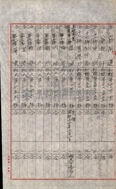 祕密地圖ニ關スル書類（高雄州）藏品圖，第822張