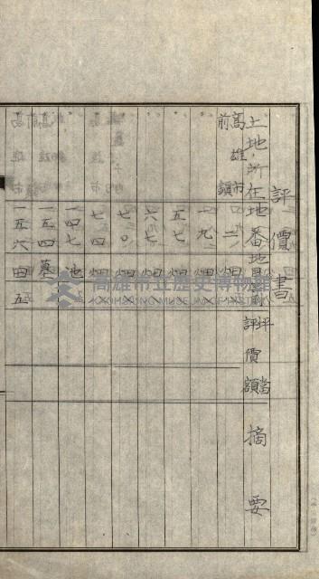 陸軍用地關係綴（評價關係）藏品圖，第430張