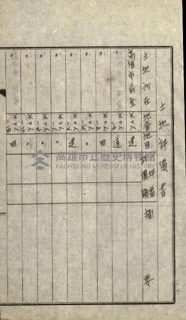 陸軍用地關係綴（評價關係）藏品圖，第125張