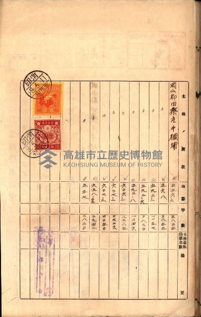 土地地圖謄本請求書（高雄州）藏品圖，第115張