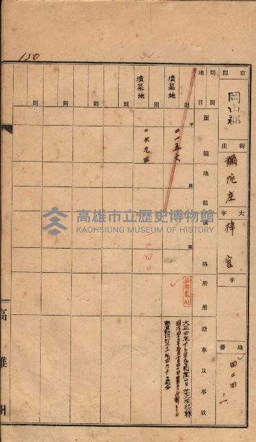 州有墓地臺帳（岡山郡）藏品圖，第115張