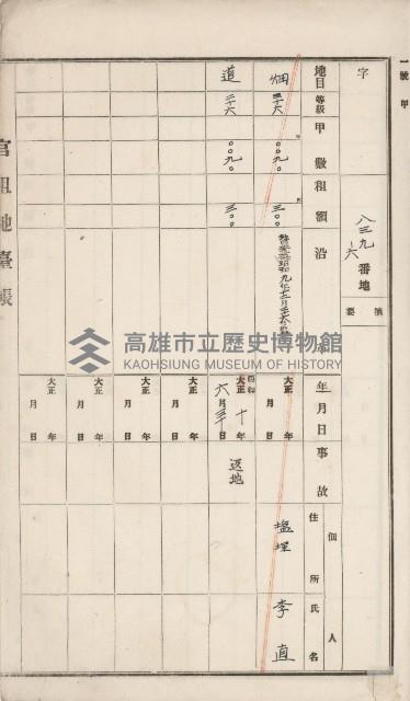 彌陀庄官租地臺帳（第十號）藏品圖，第15張