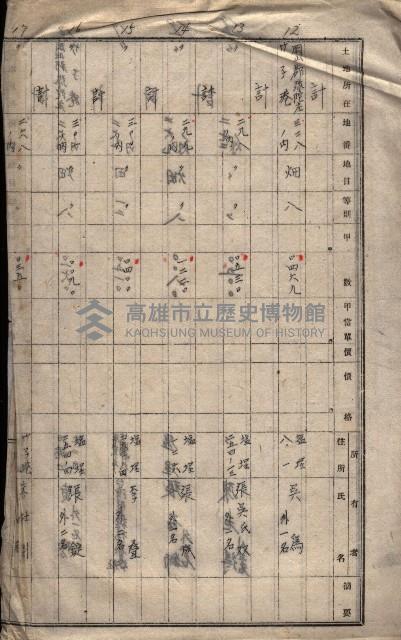 高臨營第一號ノ內三第（4）號（ロ）買收
（竹子港）藏品圖，第15張