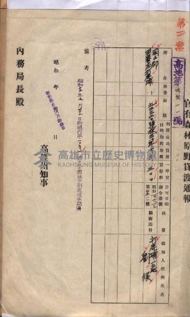 年期貸渡（岡山郡－被許可人劉侯）藏品圖，第15張