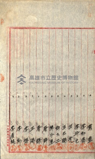 產業組合登記囑託書類綴入帳
（申產第拾號）藏品圖，第255張