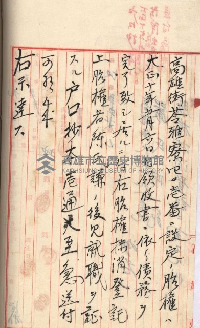 州財產－罹災救助基金所屬地ニ関スル登記原議書
（罹災救助－二十之五）藏品圖，第256張