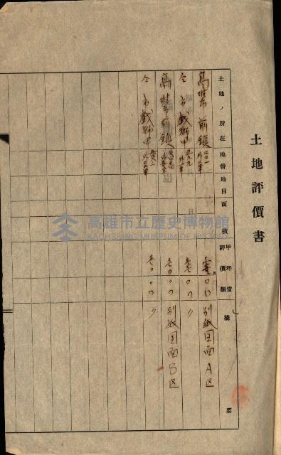 州有地賣拂書類－特別會計、一般會計所屬
（重工業用地十二之三）藏品圖，第255張