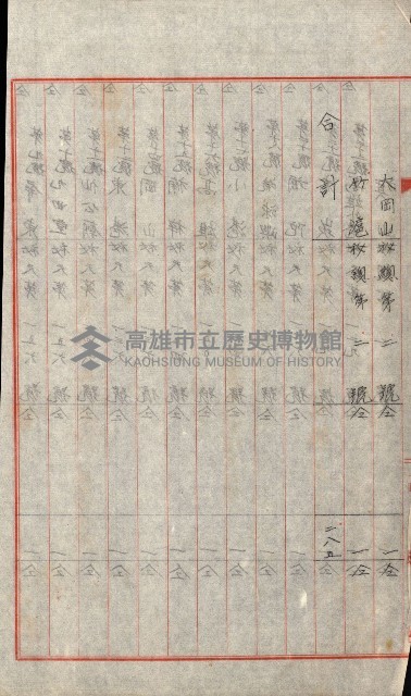 祕密地圖ニ關スル書類（高雄州）藏品圖，第863張