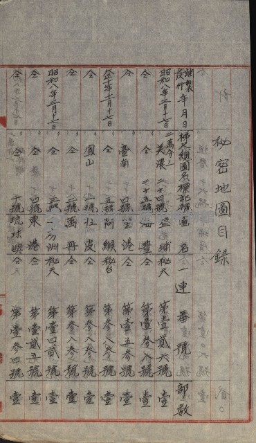 祕密地圖ニ關スル書類（高雄州）藏品圖，第459張