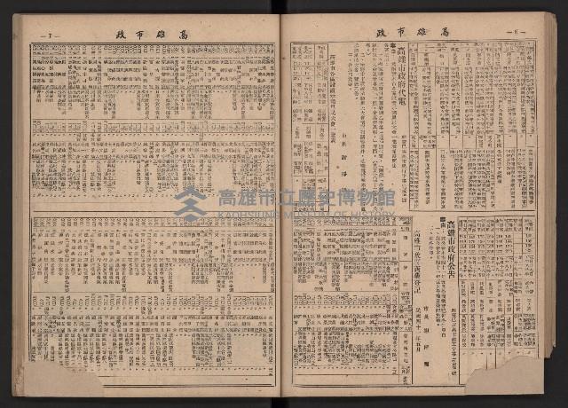 《高雄市政》合訂本第二冊（26期-50期）藏品圖，第54張