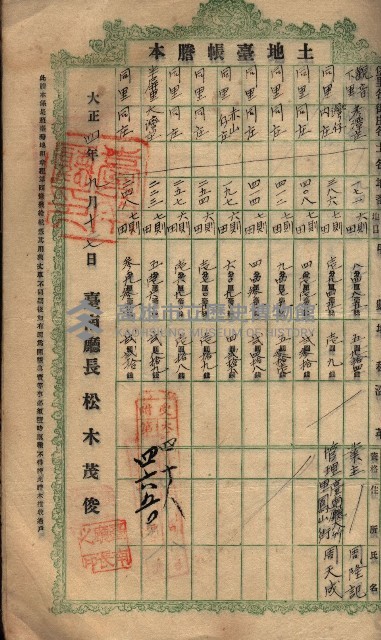 土地臺帳謄本綴入帳藏品圖，第55張