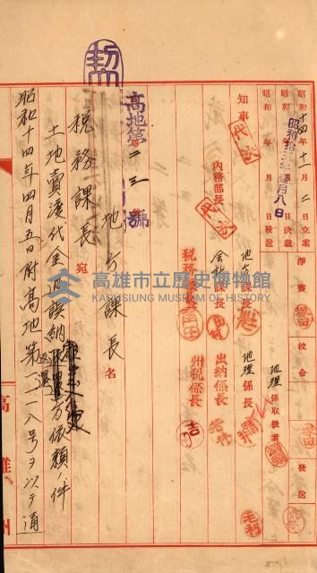 策源地第三回追加（左營海軍土地買收）藏品圖，第55張