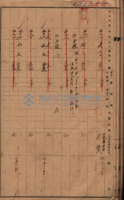 林德官、五塊厝宿舍用地買收調書
追加買收－州有財產
（林德官、五塊厝關係－九之一）藏品圖，第55張