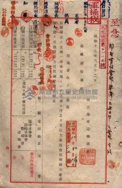 馬臨營第七二號用地買收
（1）、（22）、（31）藏品圖，第245張