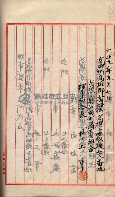 產業組合登記囑託書類綴入帳 
（申產第拾壱號）藏品圖，第145張
